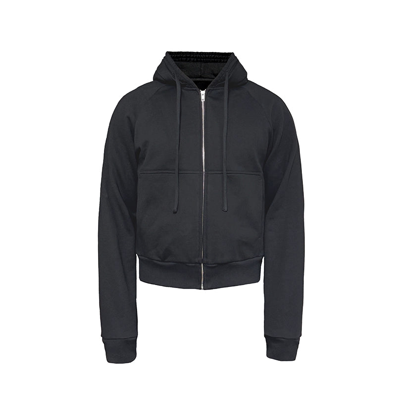 Cotton Flower Bud Drawstring Hoodie