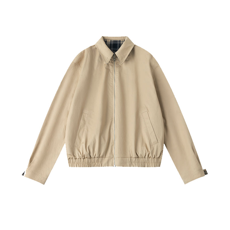 Reversible Vintage Check Harrington Jacket