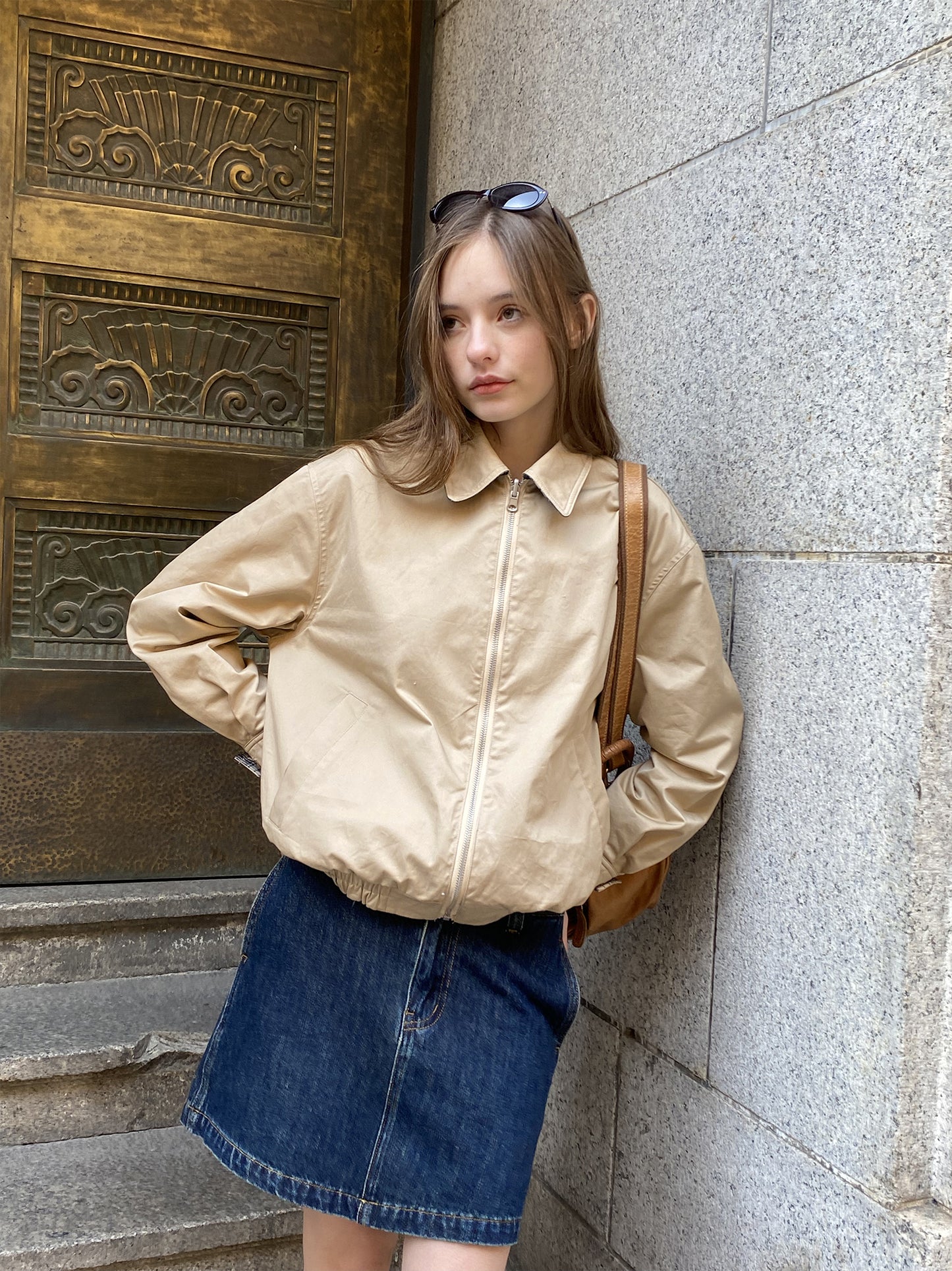 Reversible Vintage Check Harrington Jacket