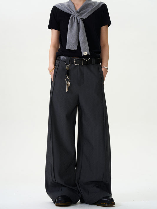 Loose Straight Wide-Leg Pants