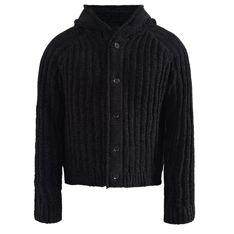 Heavyweight Rib-Knit Hoodie