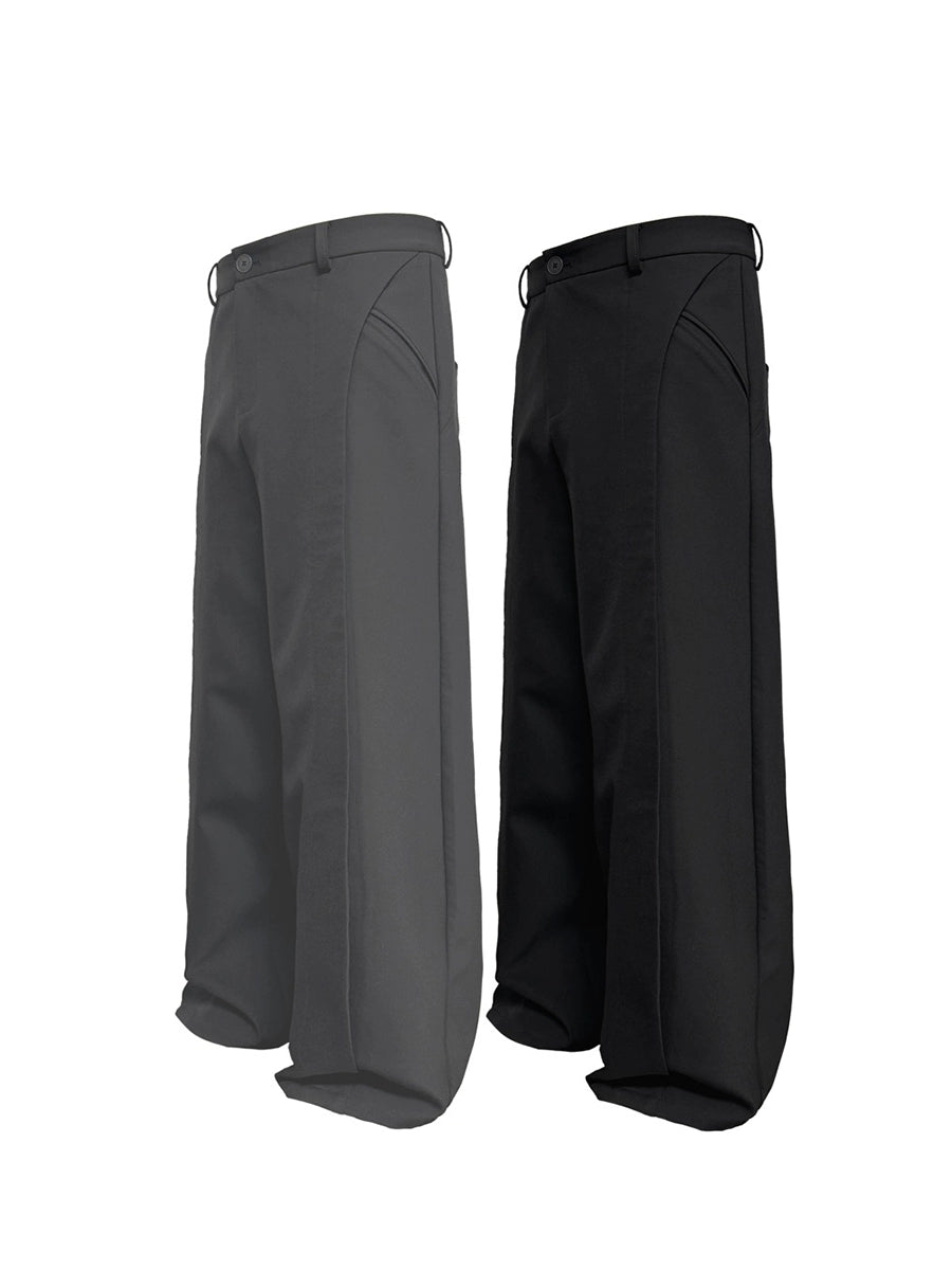 LOOSE LEAF Relaxed Trousers with UNION Buttons