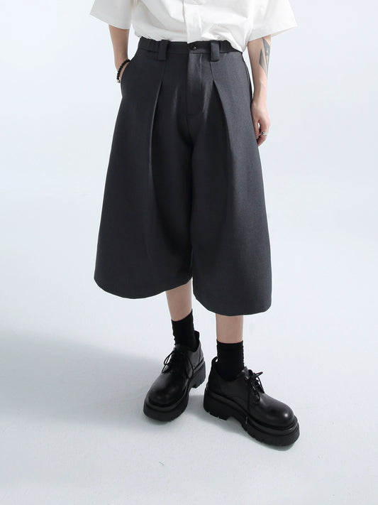 Wide-Leg Crop Pants