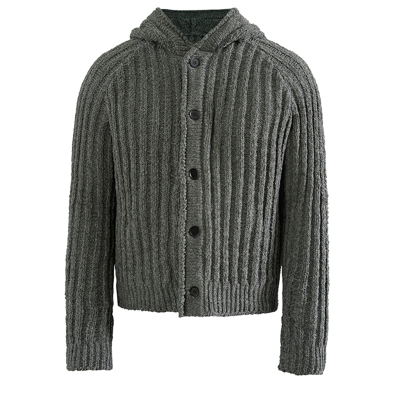 Heavyweight Rib-Knit Hoodie