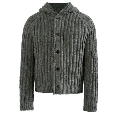 Heavyweight Rib-Knit Hoodie