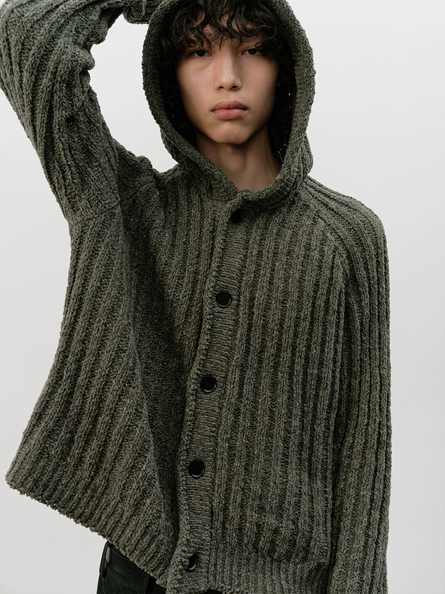 Heavyweight Rib-Knit Hoodie
