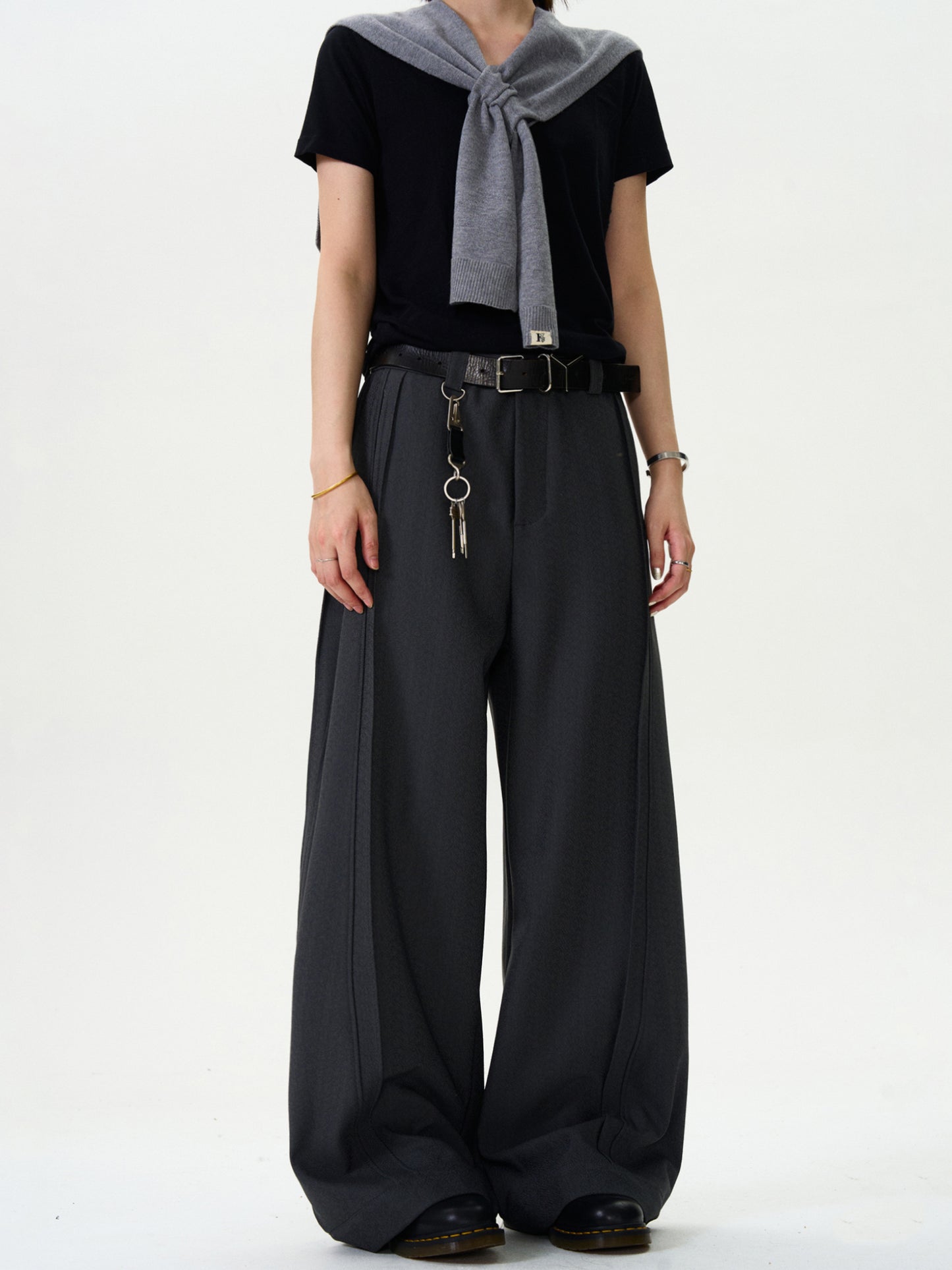 Loose Straight Wide-Leg Pants