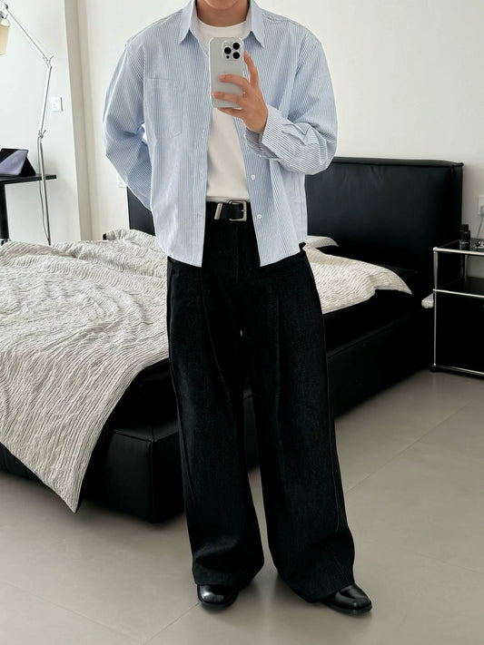 Premium Box Fit Striped Shirt