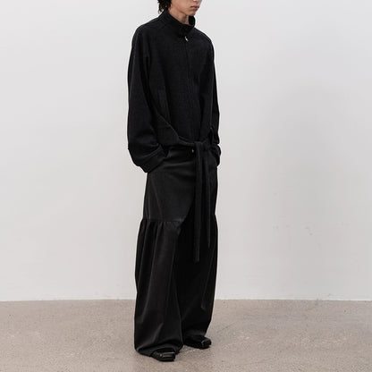 Laced Raglan Harrington Jacket