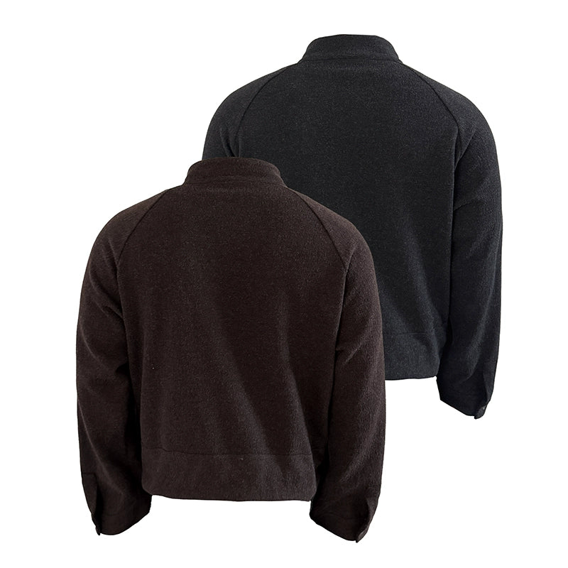 Laced Raglan Harrington Jacket