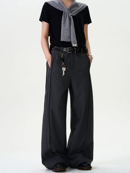 Loose Straight Wide-Leg Pants