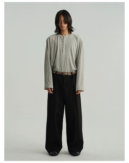 LOOSE LEAF Relaxed Trousers with UNION Buttons