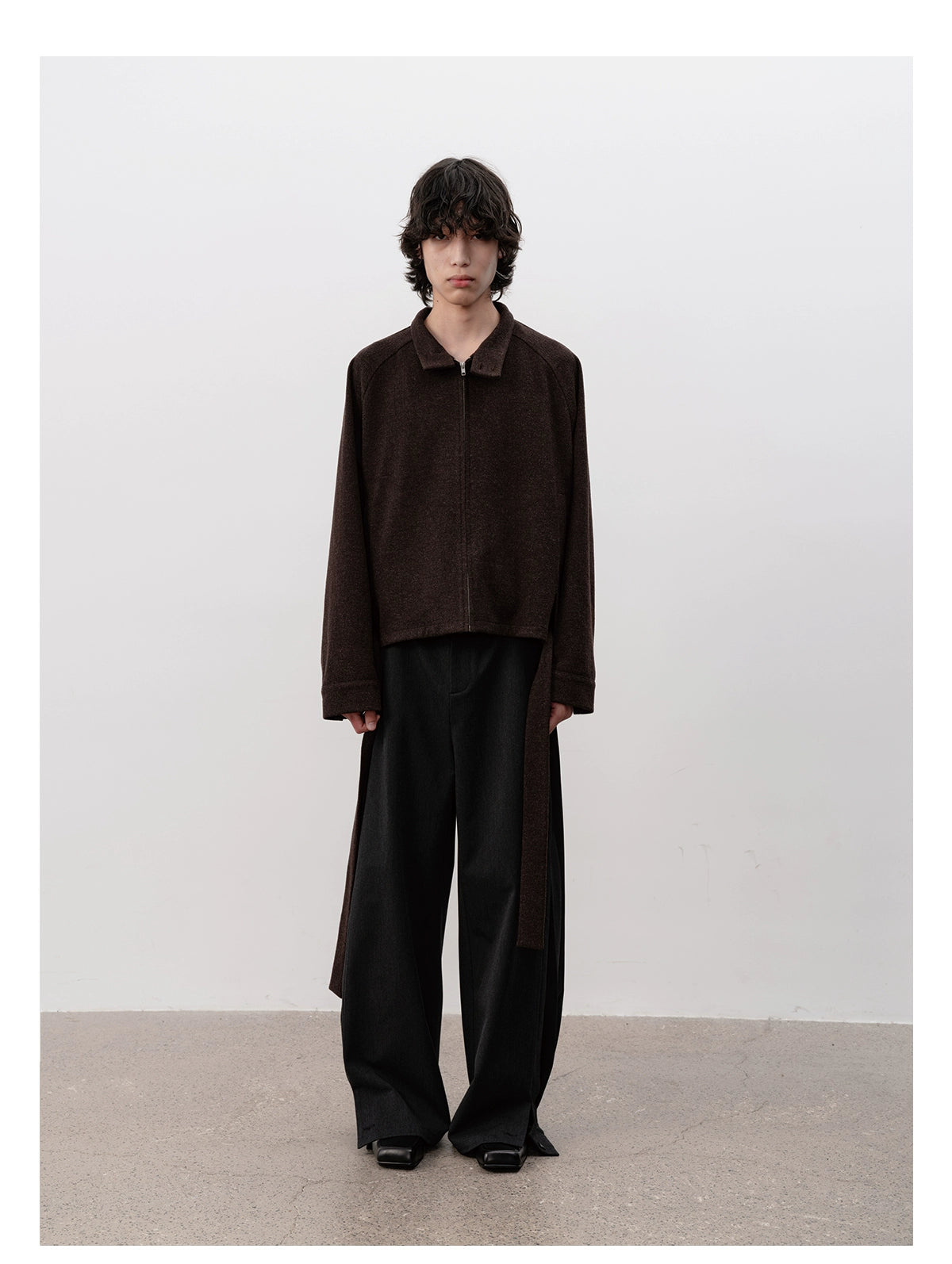 Laced Raglan Harrington Jacket