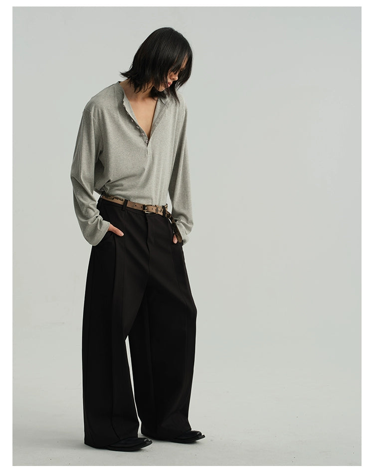 LOOSE LEAF Relaxed Trousers with UNION Buttons