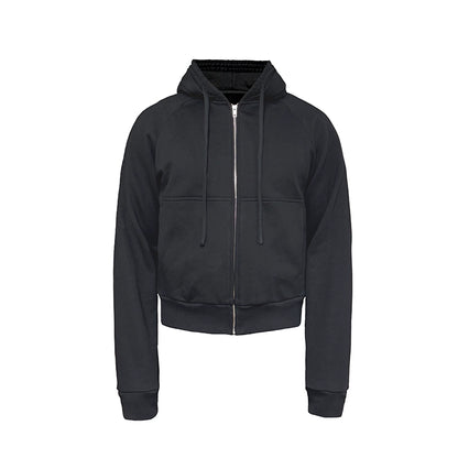 Cotton Flower Bud Drawstring Hoodie