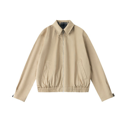 Reversible Vintage Check Harrington Jacket