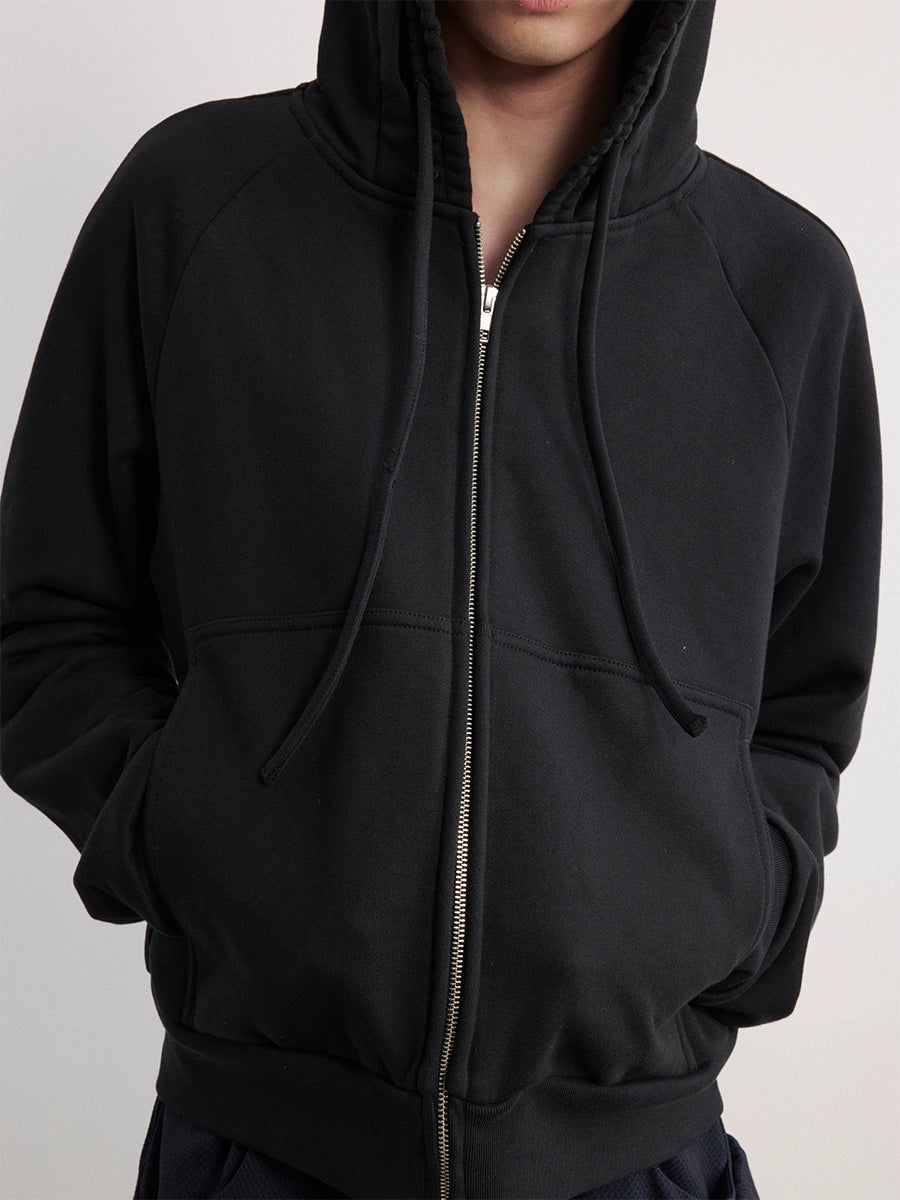 Cotton Flower Bud Drawstring Hoodie