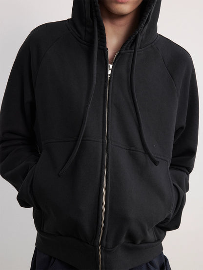 Cotton Flower Bud Drawstring Hoodie