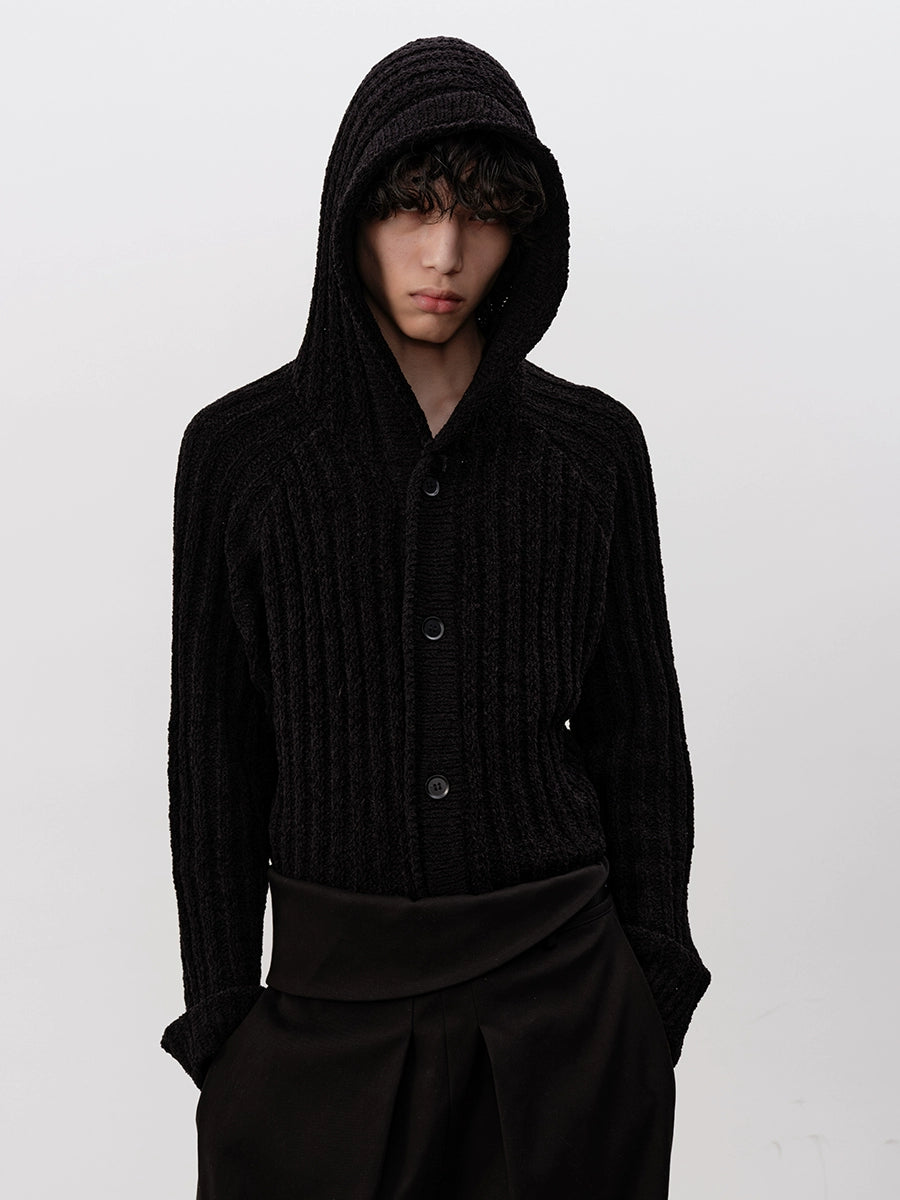 Heavyweight Rib-Knit Hoodie
