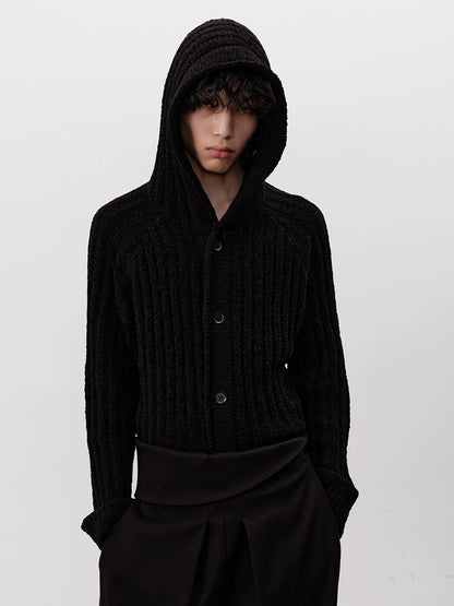 Heavyweight Rib-Knit Hoodie