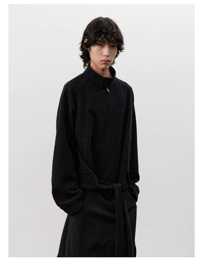 Laced Raglan Harrington Jacket