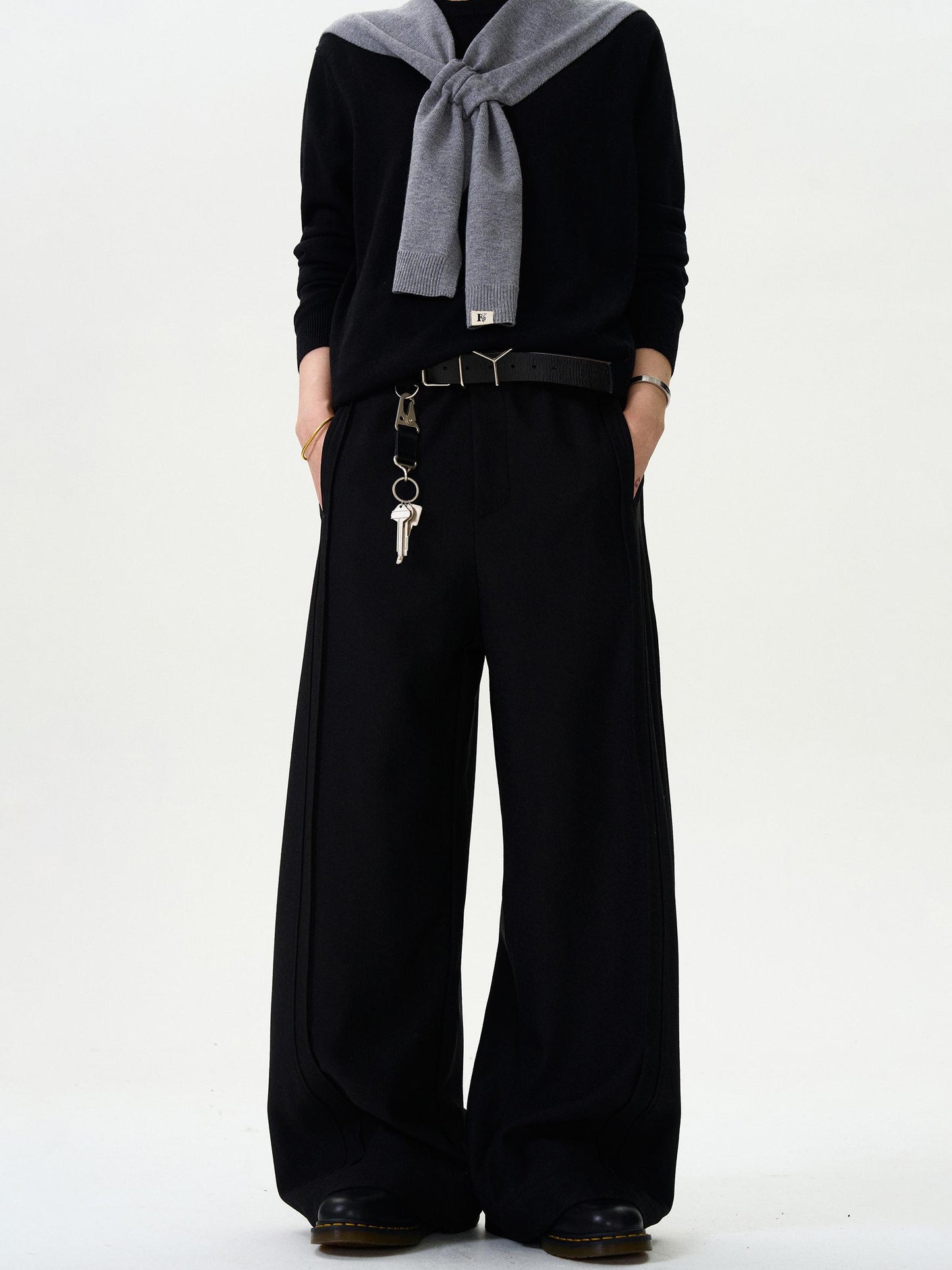 Loose Straight Wide-Leg Pants
