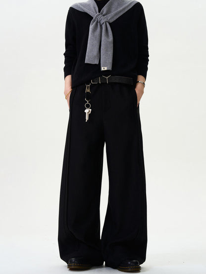 Loose Straight Wide-Leg Pants