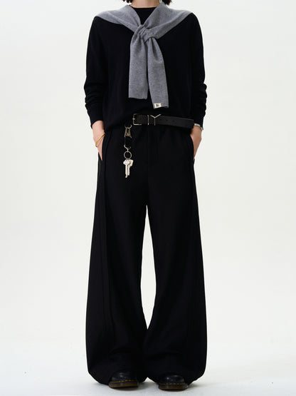 Loose Straight Wide-Leg Pants