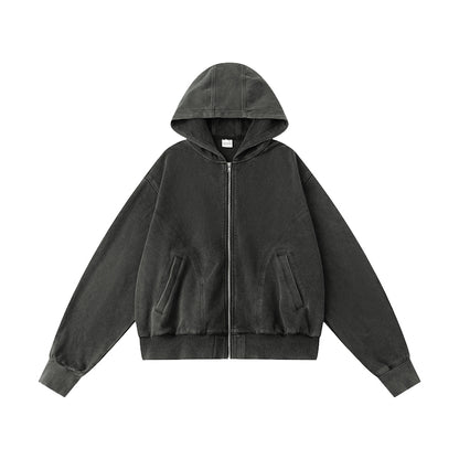 Vintage Washed Zip Hoodie