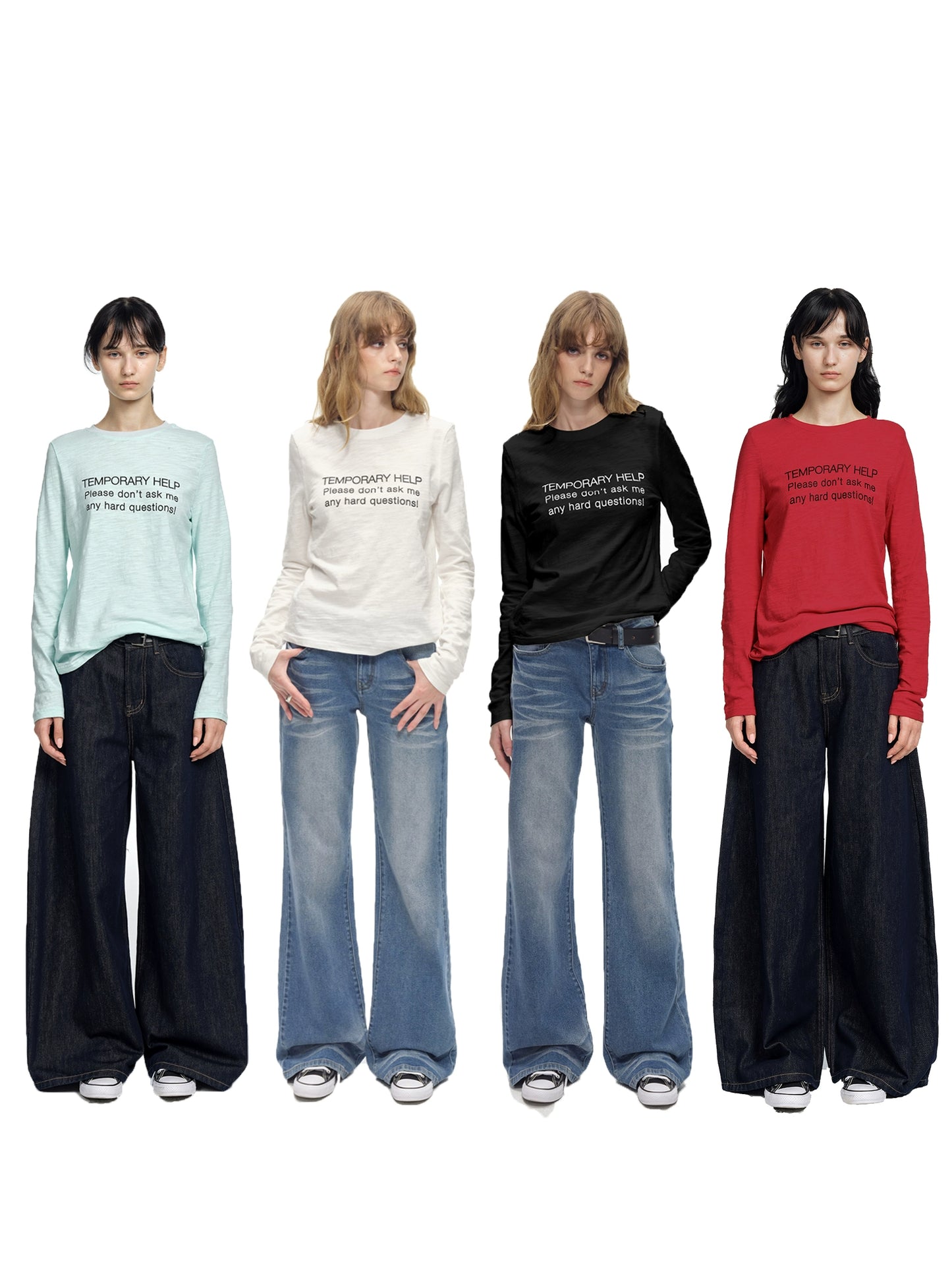 Slub Cotton Printed Long Sleeve Tee