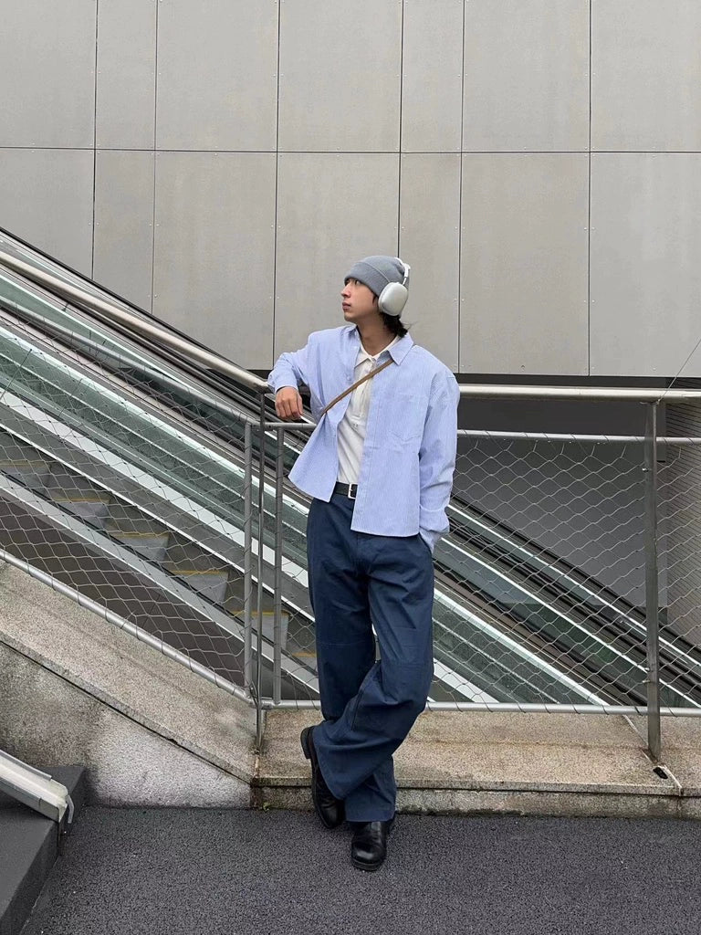 Premium Box Fit Striped Shirt