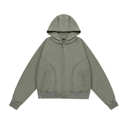 Vintage Washed Zip Hoodie