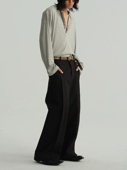 LOOSE LEAF Relaxed Trousers with UNION Buttons