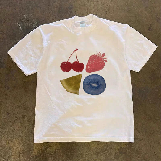 Vintage Fruit Print Tee