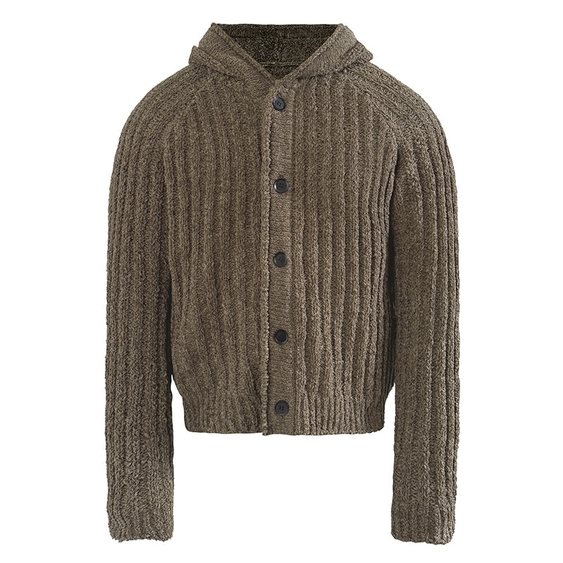 Heavyweight Rib-Knit Hoodie