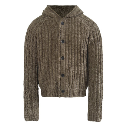 Heavyweight Rib-Knit Hoodie