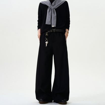 Loose Straight Wide-Leg Pants