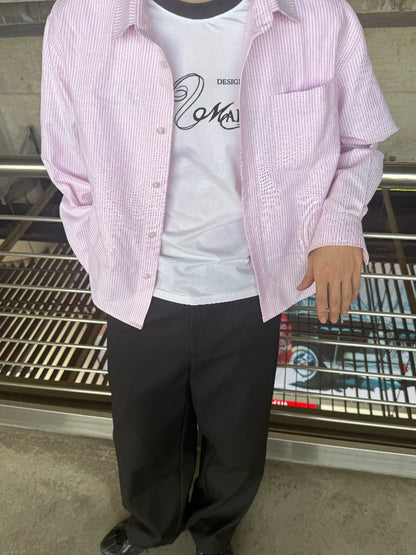 Premium Box Fit Striped Shirt